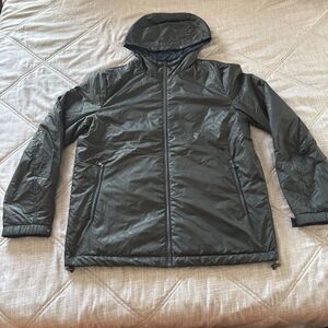 Geox Respira Men's Waterproof Hooded Jacket Dark Gray Size US 44 / IT 54